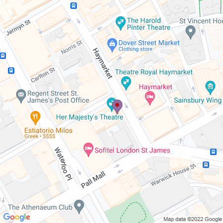 Lugar del Her Majesty's Theatre (His Majesty's Theatre)