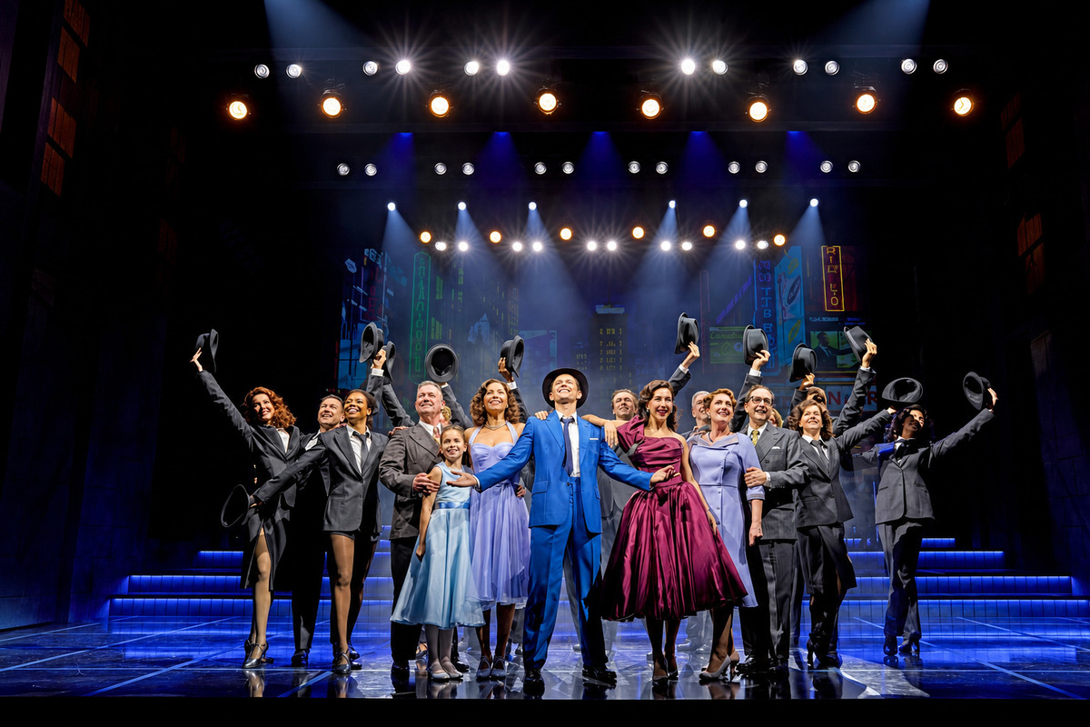 El elenco de Sinatra en el Aldwych Theatre